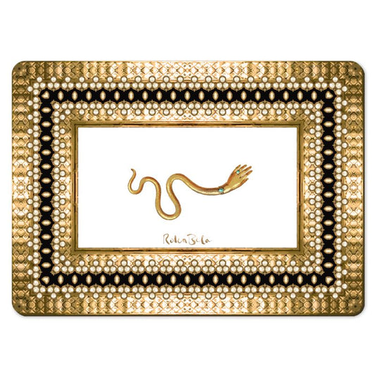 La Roka Cleo Placemat Set - White