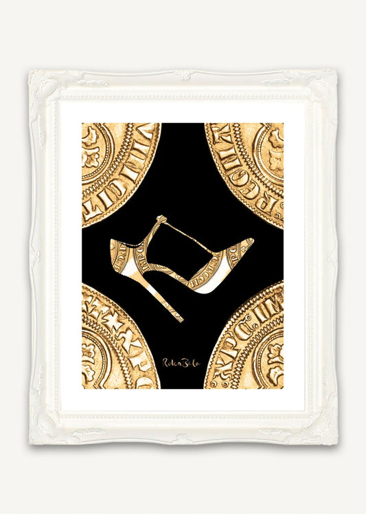 Louis X Stiletto Wall Art Print
