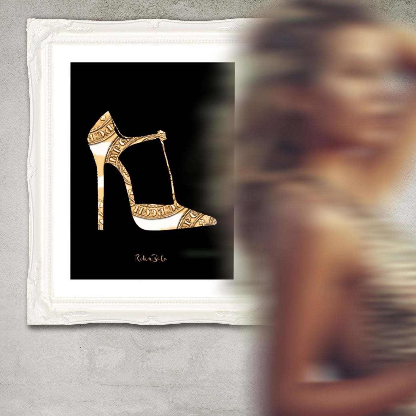 La Roka Stiletto Wall Art Print