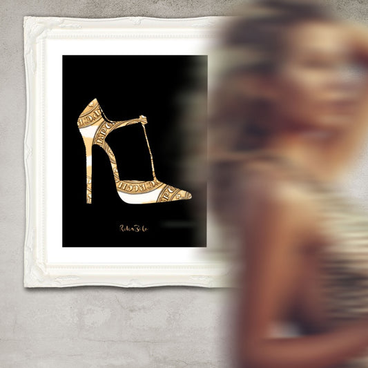La Roka Stiletto Wall Art Print