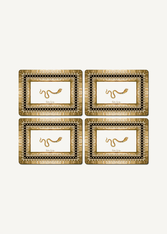 La Roka Cleo Placemat Set - White