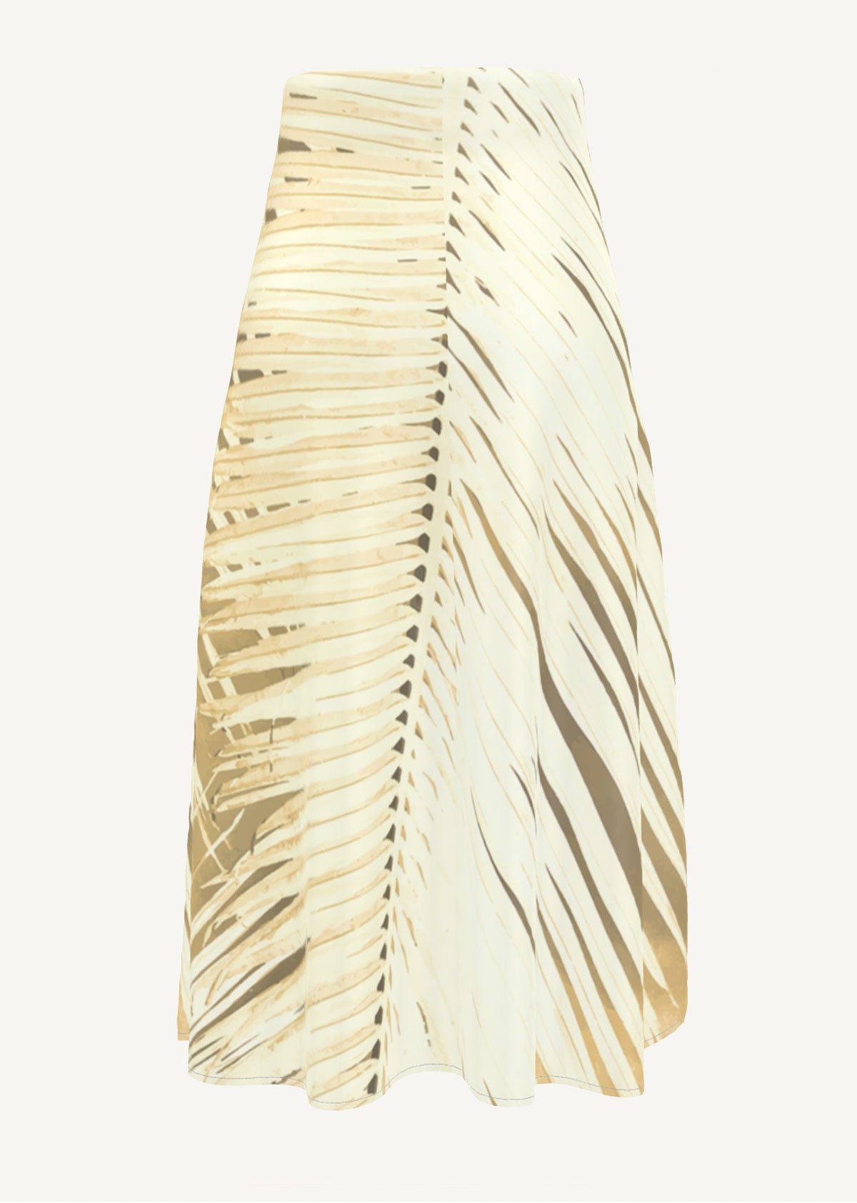 Palais de Palm Silk Skirt