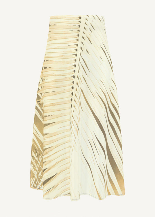 Palais de Palm Silk Skirt