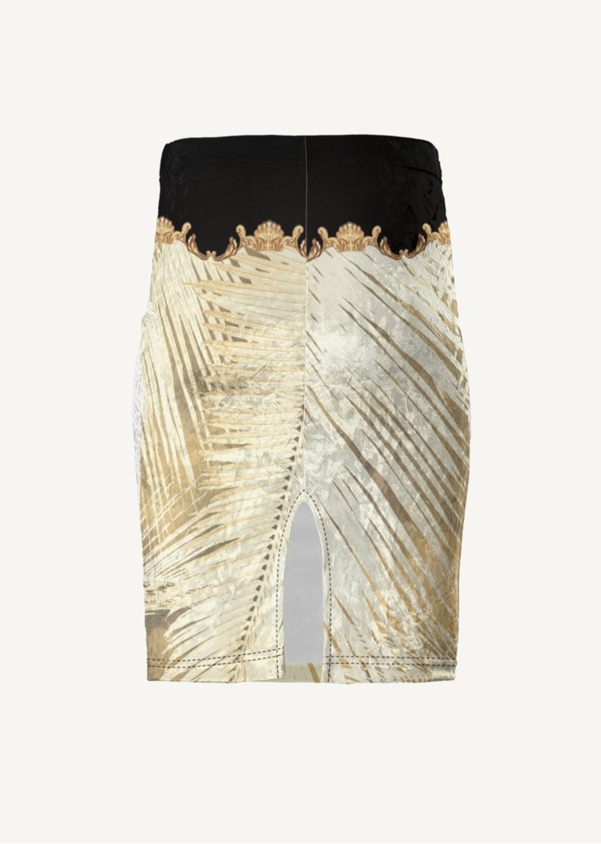 Palais de Palm Velvet Pencil Skirt